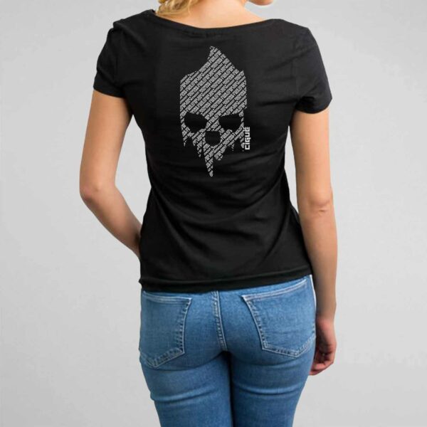 T-shirt Noir Femme // Modèle 3 – Image 2